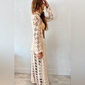 MESKITA CROCHET MIDI HOODIE